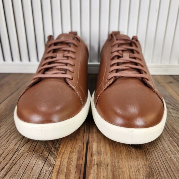 Cole Haan Grand Plus Crosscourt Mens Sz 8 M British Tan Leather Shoes Low C36924 - Picture 2 of 9